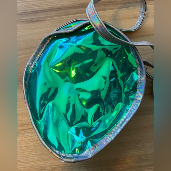 Vintage 90s limited too alien shoulder bag purse rare htf crossbody retro flower - Picture 3 of 4